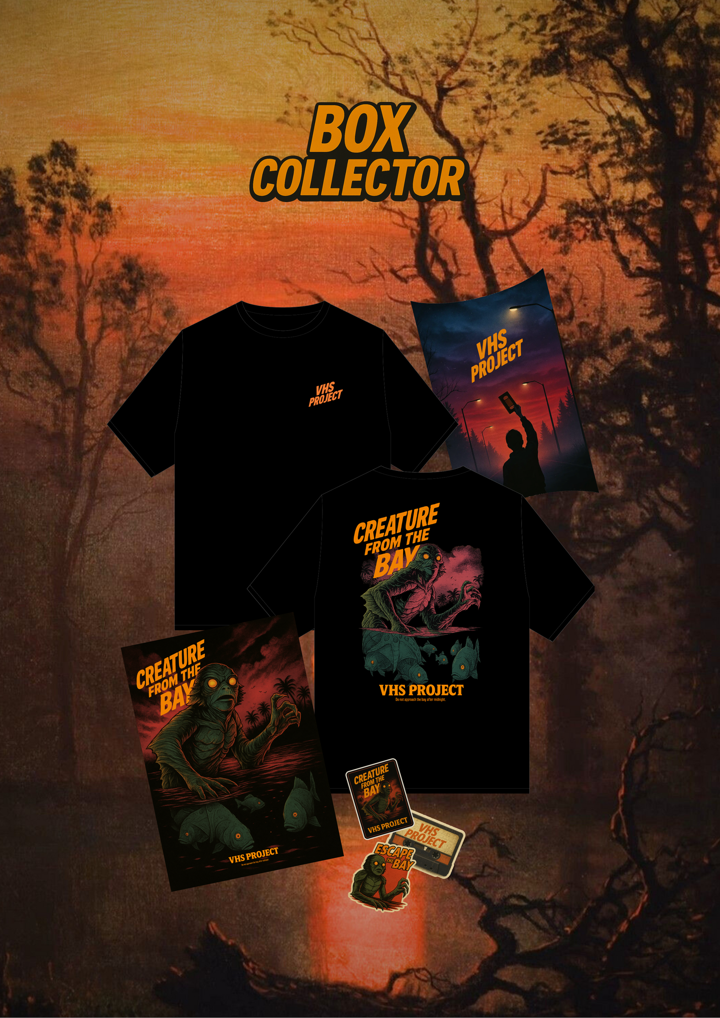 Box T-shirt Creature From The Bay