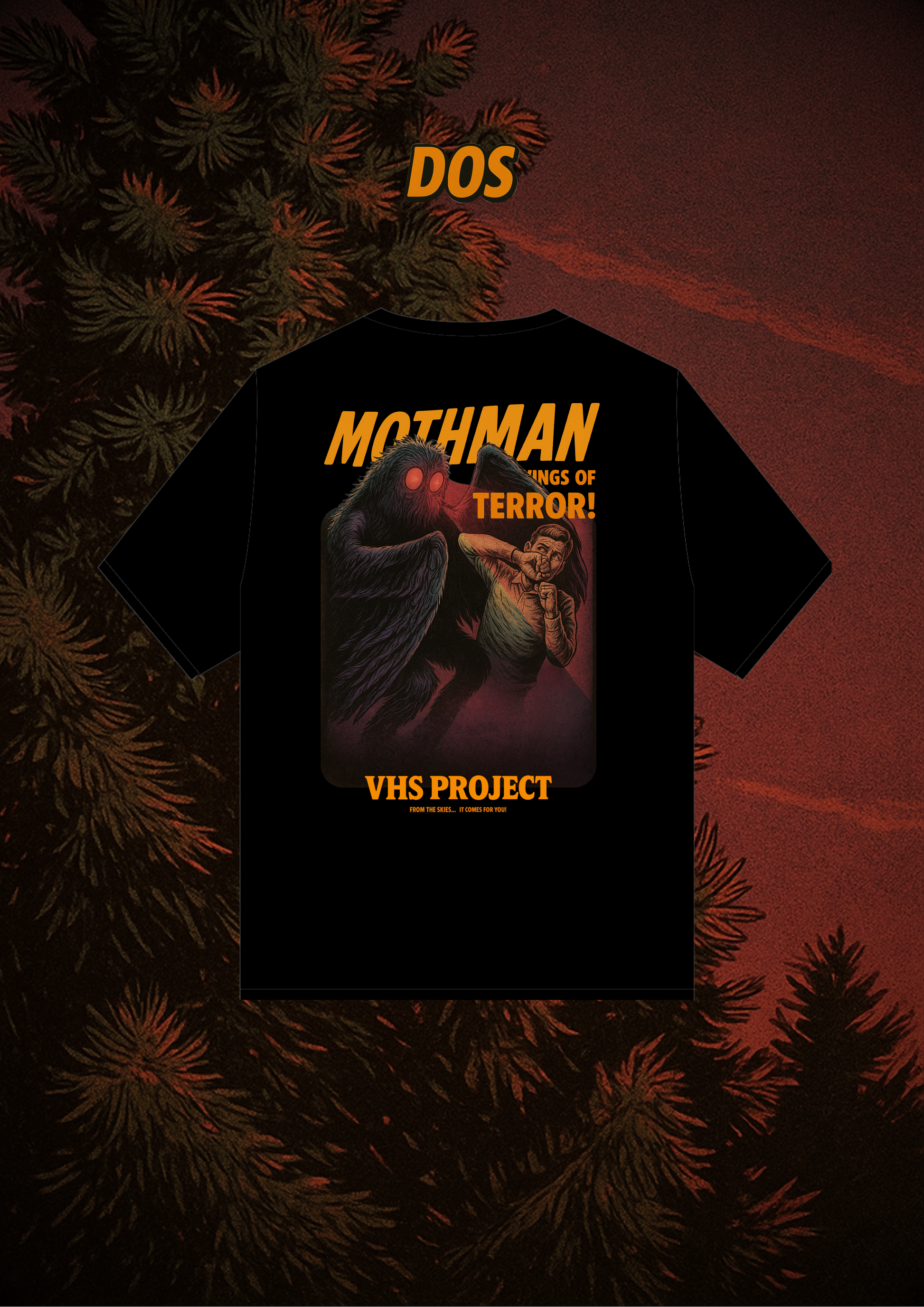 Box T-shirt MothMan Wings Of Terror